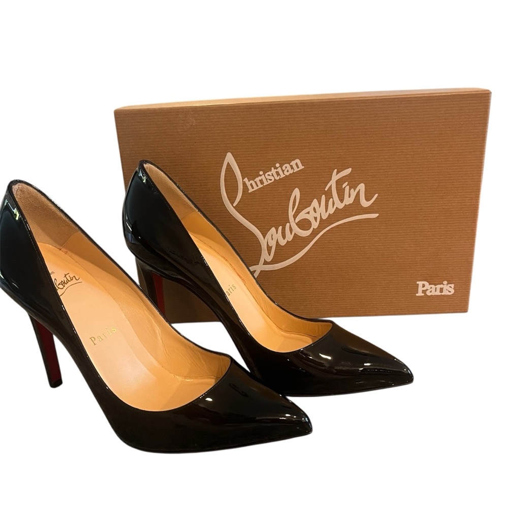 Christian Louboutin Pigalle Follies 100 Patent Pump Size 36.5